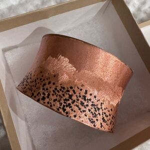 NEW Copper and Black Textured Cuff Bracelet